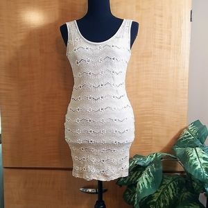 NWOT light beige/cream dress sz. small.